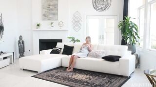 Sky Wonderland caught masturbating and fucked by Seth Gamble