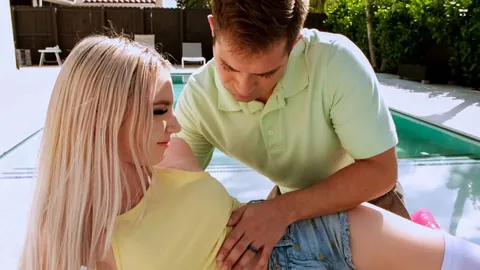 Tight Little Blonde Britt Blair Gets Her Tight Cutie Cunt Stretched