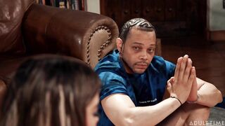 Lilith Grace gets DP’d and covered in cum in Accidental Gangbang