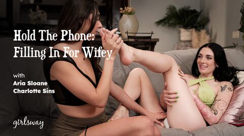 Charlotte Sins & Aria Sloane - Hold The Phone: Filling In For Wifey