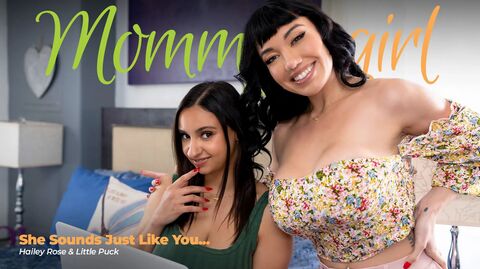 Little Puck & Hailey Rose Stepmom Lesbian Roleplay