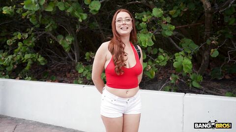 Amber Loveee - Big Booty Red Head Fucks On The Bus
