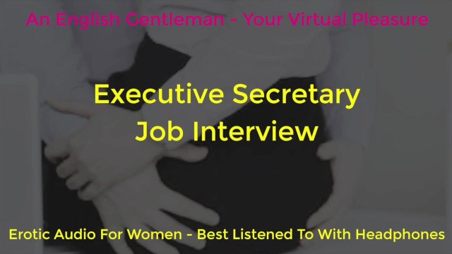 Erotic Job Interview With English Subtitles - Daddy Dom Boss and Secretary Job Interview - Erotic Audio for Women -  against the Wall